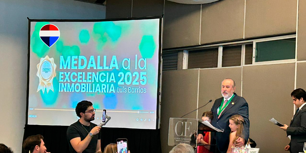 Sergio Felgueres Cabestany recibe Medalla a la Excelencia Inmobiliaria Luis Barrios 2025