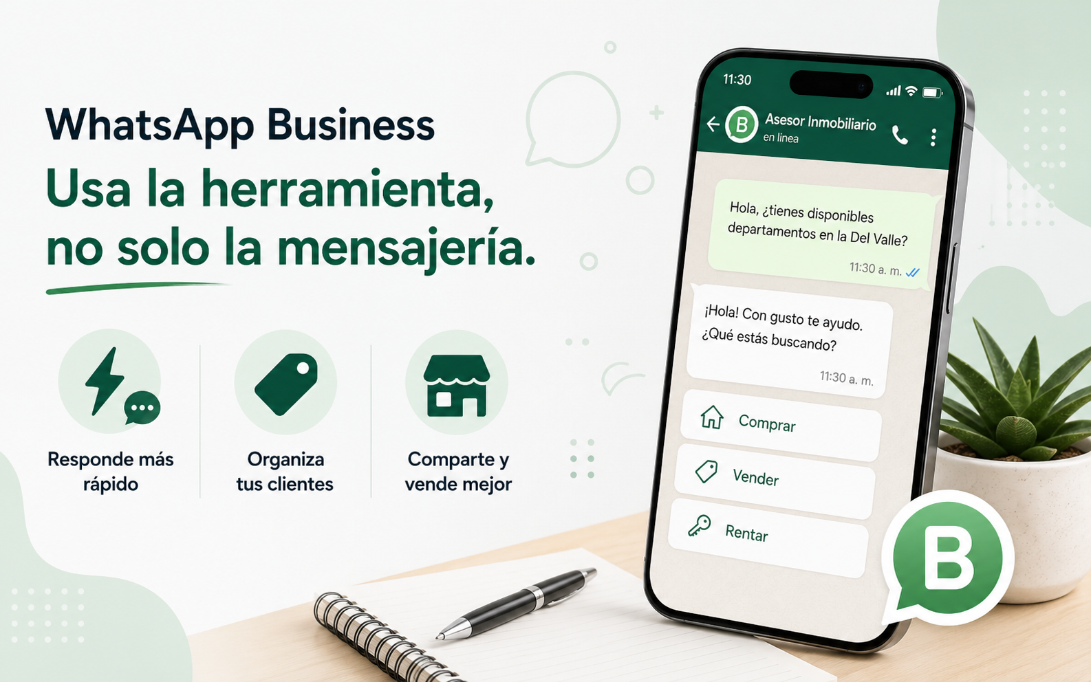 ¿Aún respondes cada mensaje de WhatsApp desde cero? Estás perdiendo tiempo.